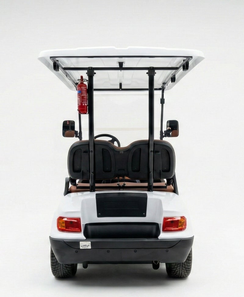 EPIC 6L Non-Lifted Electric Golf Cart with Lithium Battery 105Ah & Standard Tires | 6-Seater LSEV (White) - Image 4